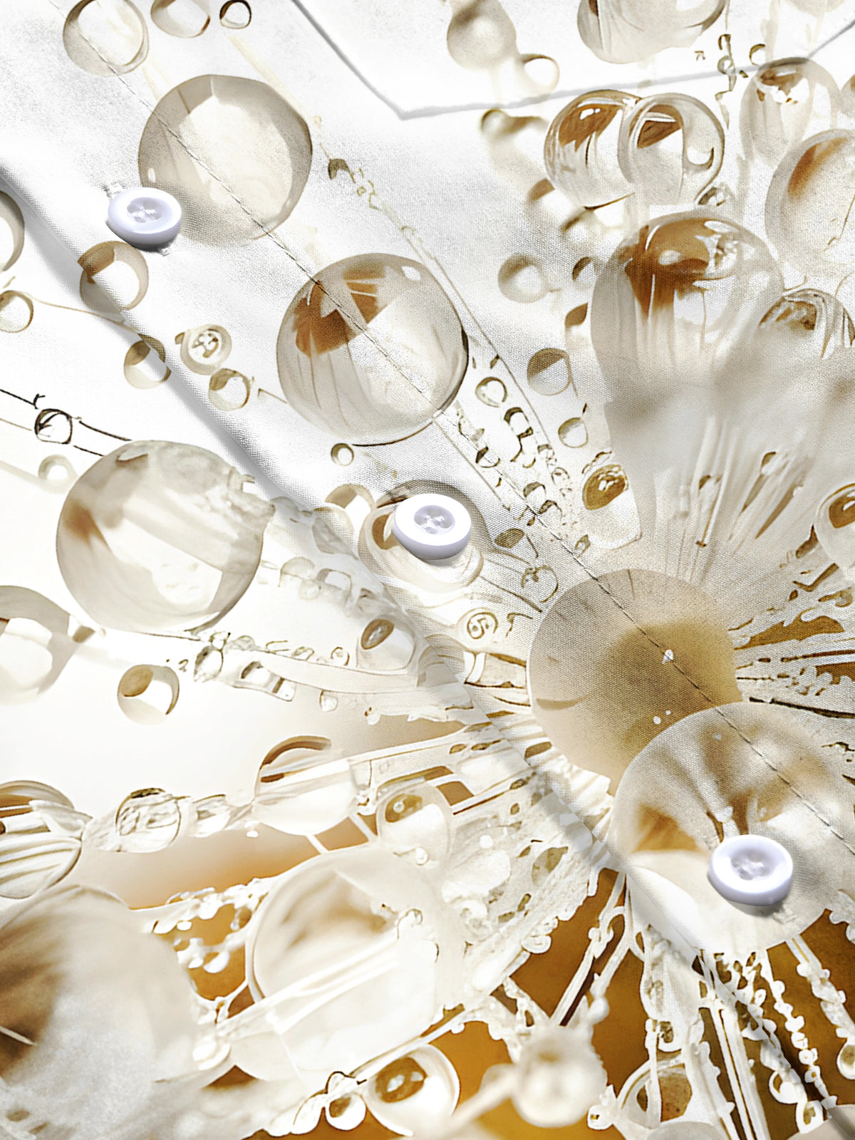 Water Drop Men's Pocket Short Sleeve Shirts