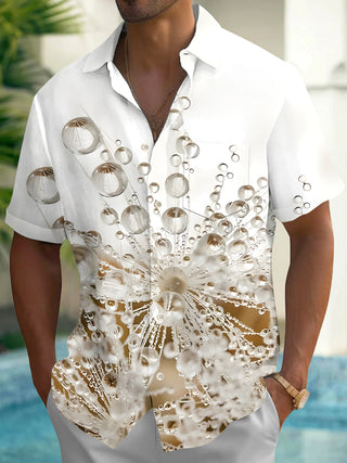 men's Hawaiian shirt front view tropical beach vacation