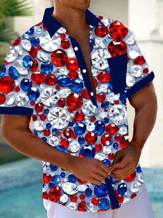 men's shirt front view Independence Day