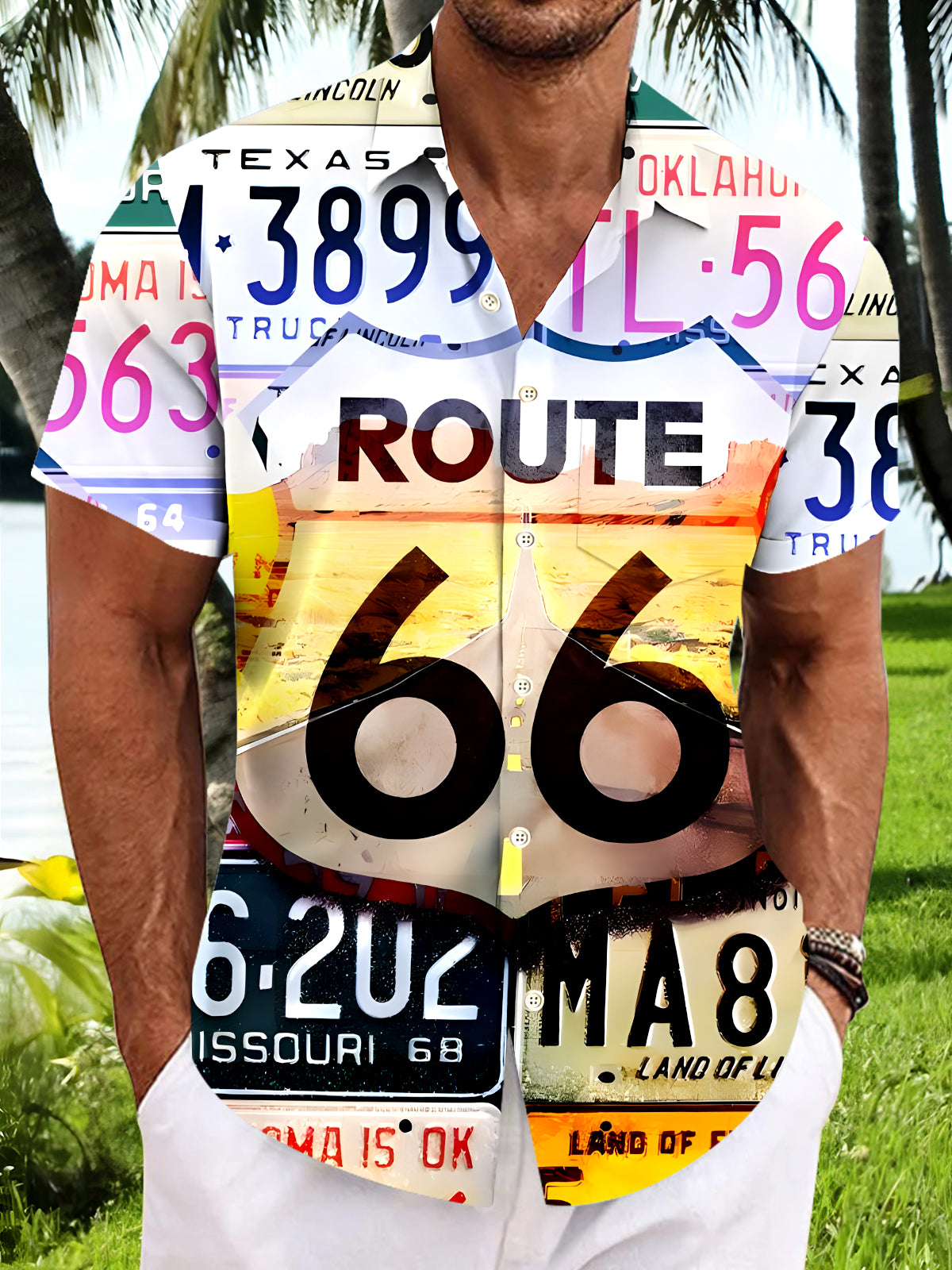 Route 66 Men's Pocket Short Sleeve Shirts