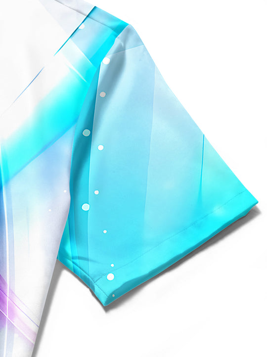 Abstract Men's Pocket Short Sleeve Shirts