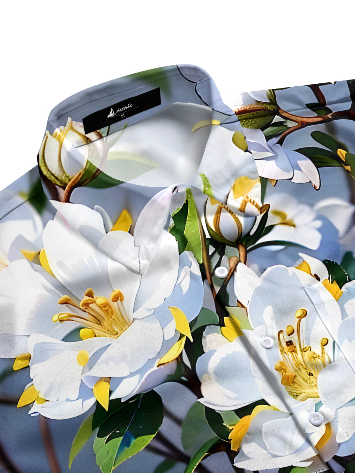 Floral Men's Pocket Short Sleeve Shirts