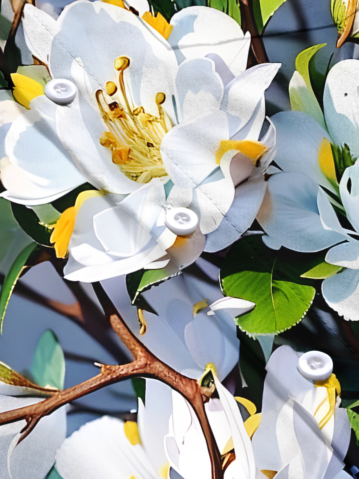 Floral Men's Pocket Short Sleeve Shirts