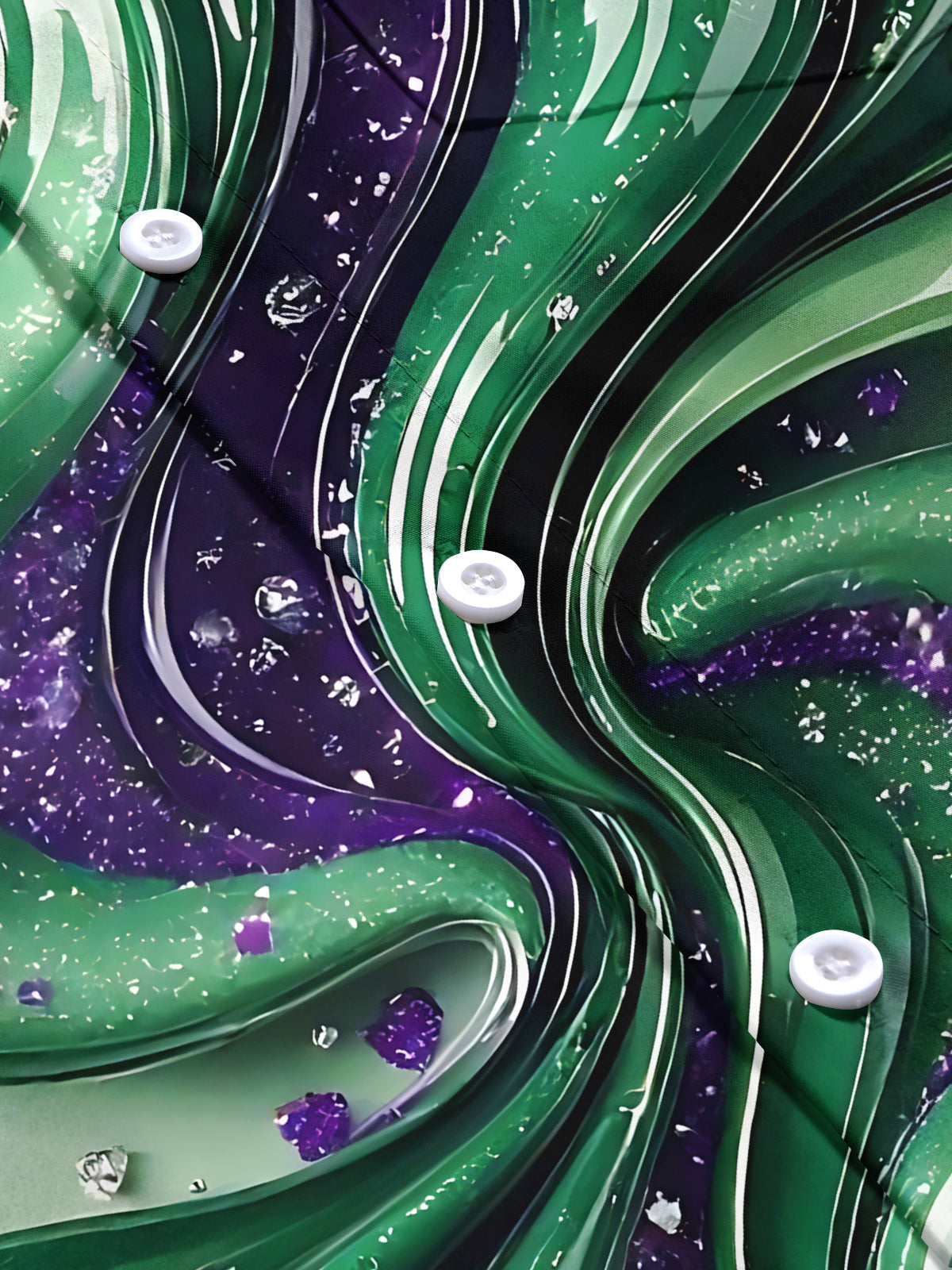 Abstract Print Men's Pocket Short Sleeve Shirts