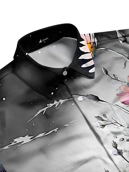 men's botanical shirt side view