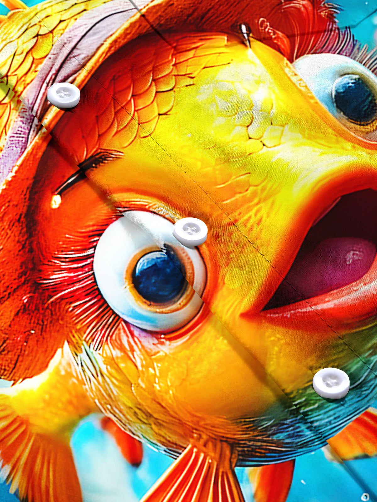 Hawaiian Goldfish Men's Pocket Short Sleeve Shirts