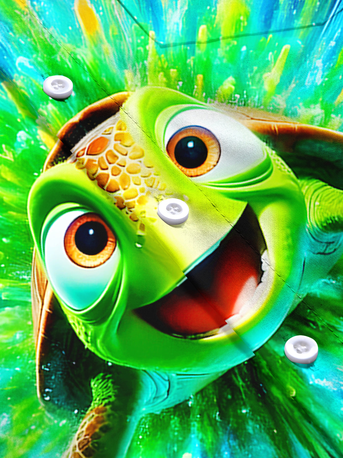 Hawaiian Turtle Men's Pocket Short Sleeve Shirts