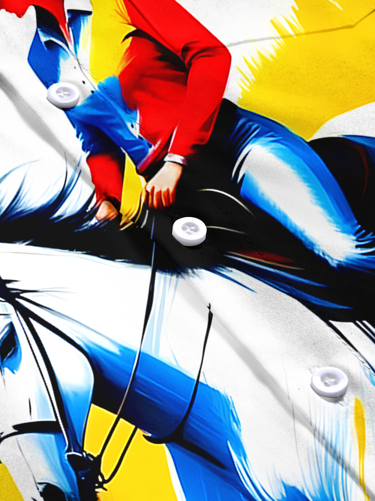 Horse Men's Pocket Short Sleeve Shirts