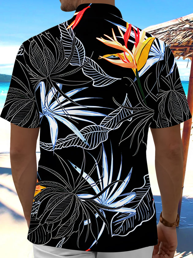 men's aloha shirt back view