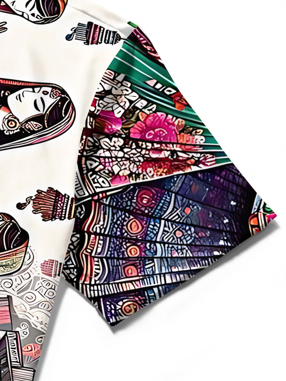 Art Print Men's Pocket Short Sleeve Shirts