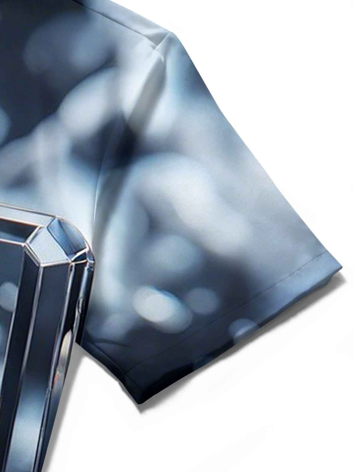 Skull Poker Print Men's Pocket Short Sleeve Shirts