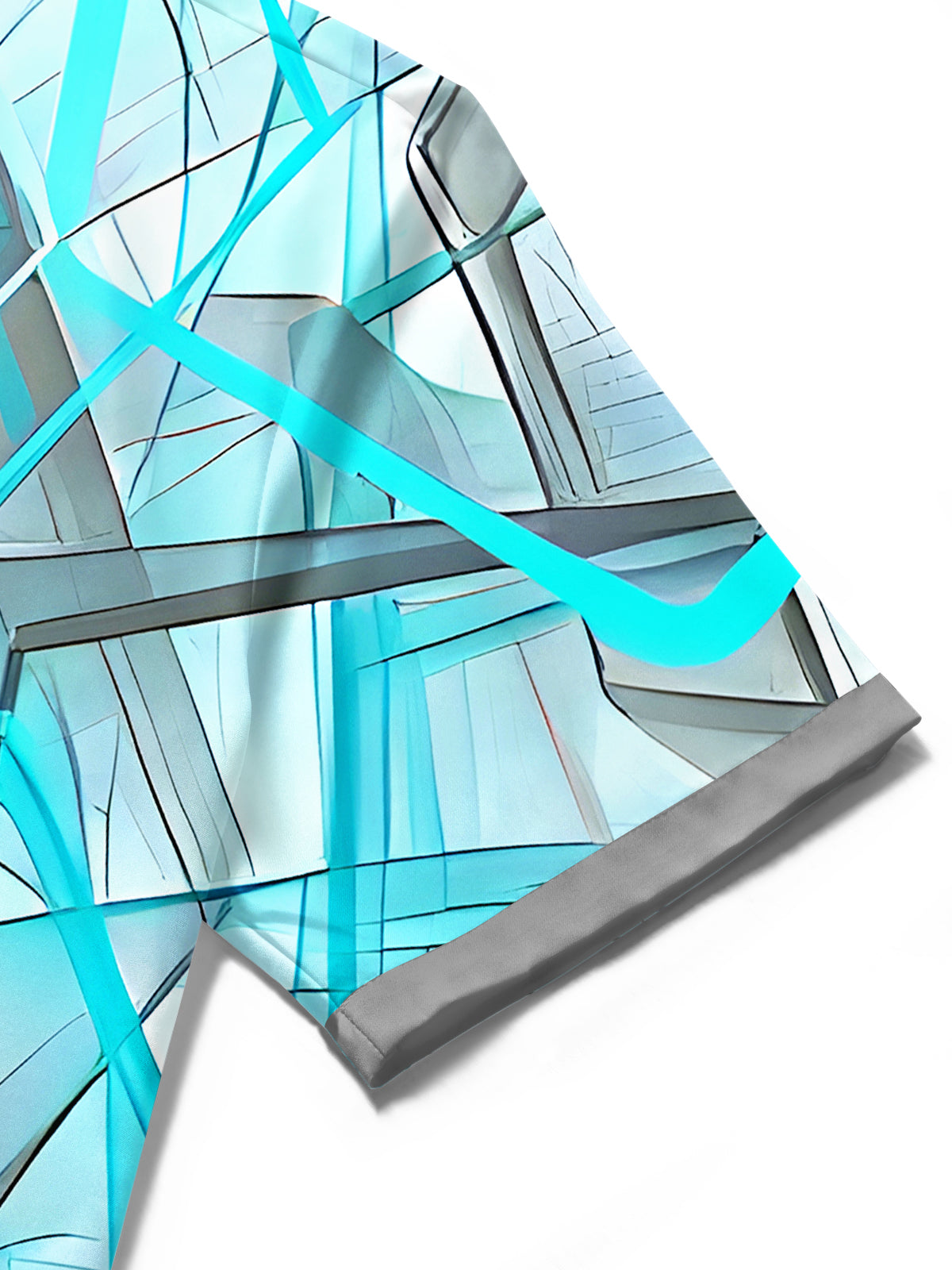 Abstract Men's Pocket Short Sleeve Shirts