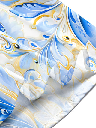Men's abstract print short sleeve shirt lifestyle outdoor