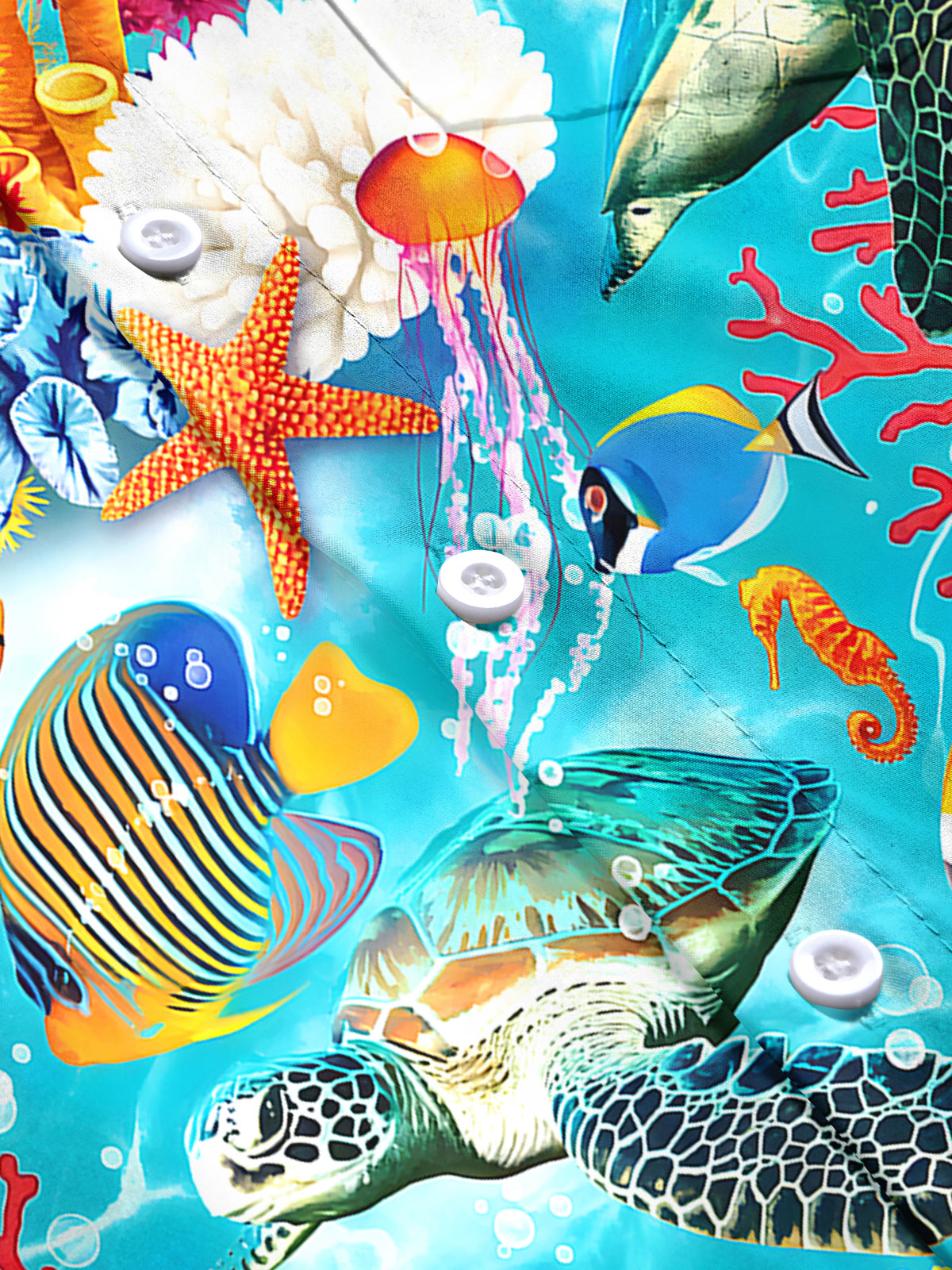 Hawaiian Fish Men's Pocket Short Sleeve Shirts