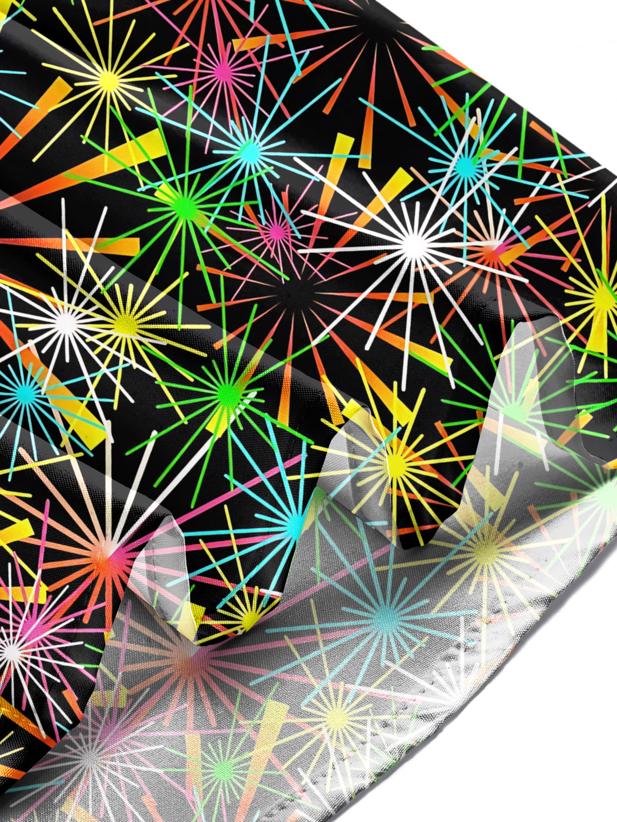 Firework Print Men's Pocket Short Sleeve Shirts