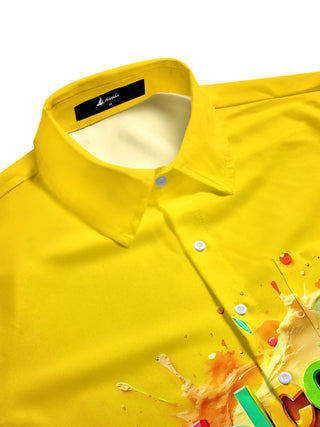 men's short sleeve shirt side view