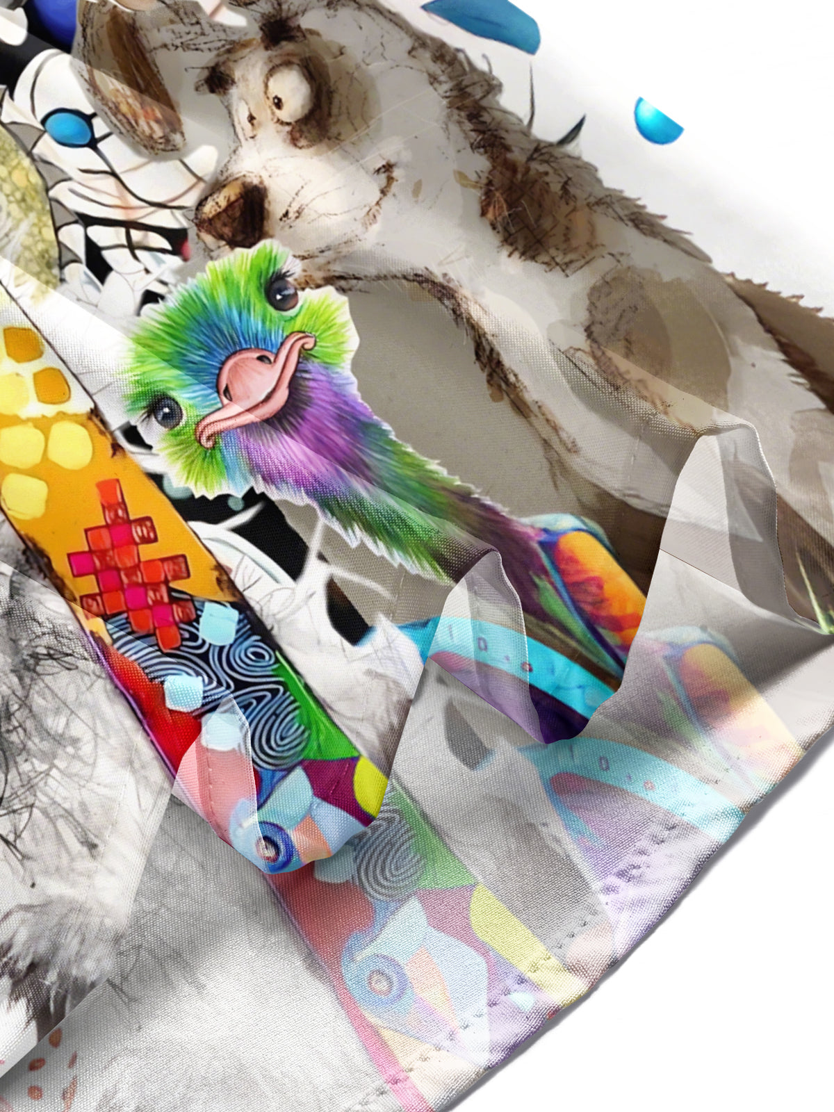 Animal Print Men's Pocket Short Sleeve Shirts