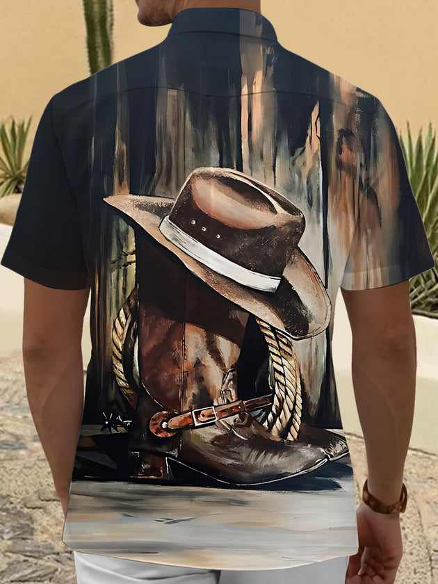 men's pocket shirt back view