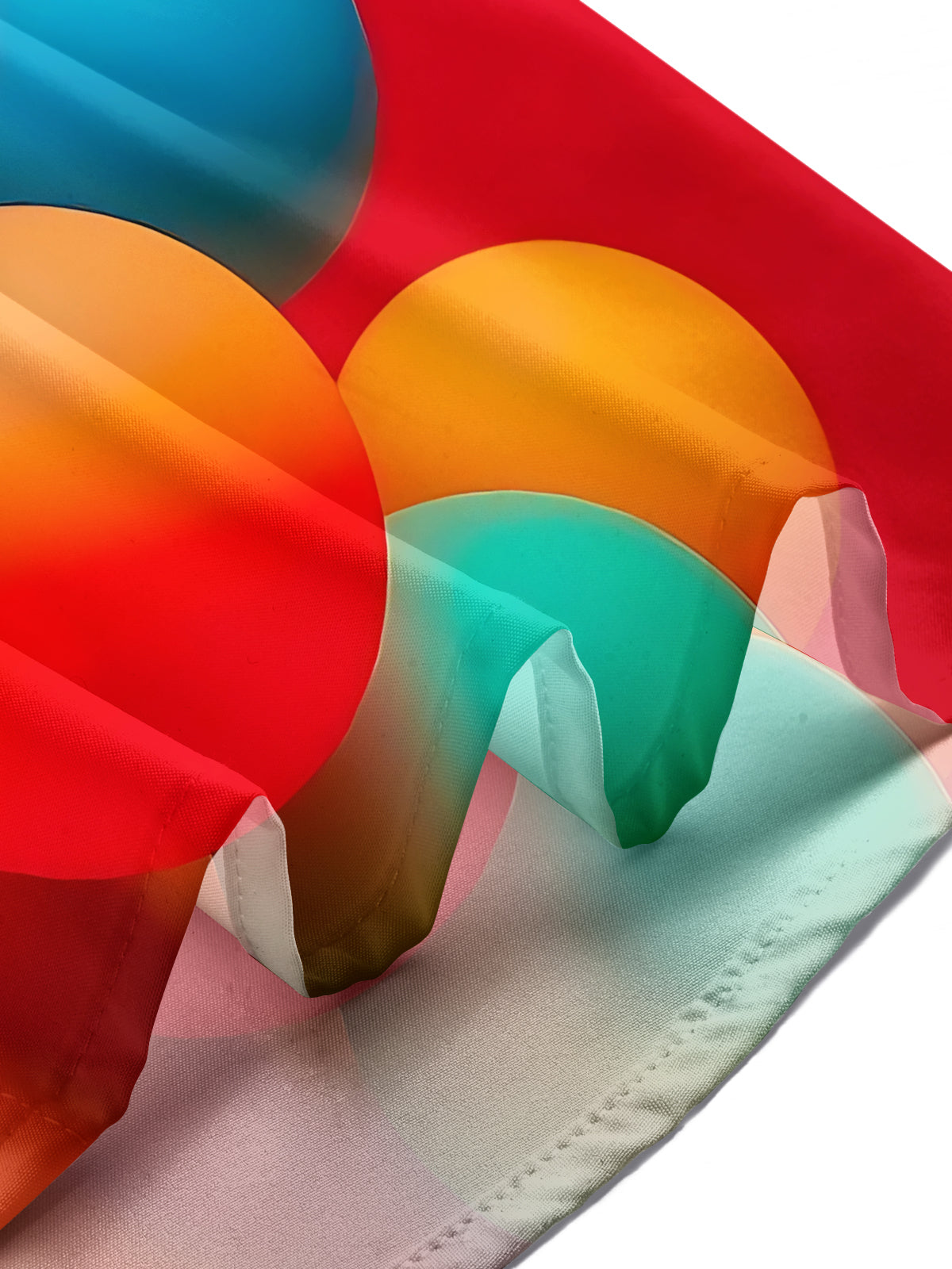 Colorful Balloon Print Men's Pocket Short Sleeve Shirts