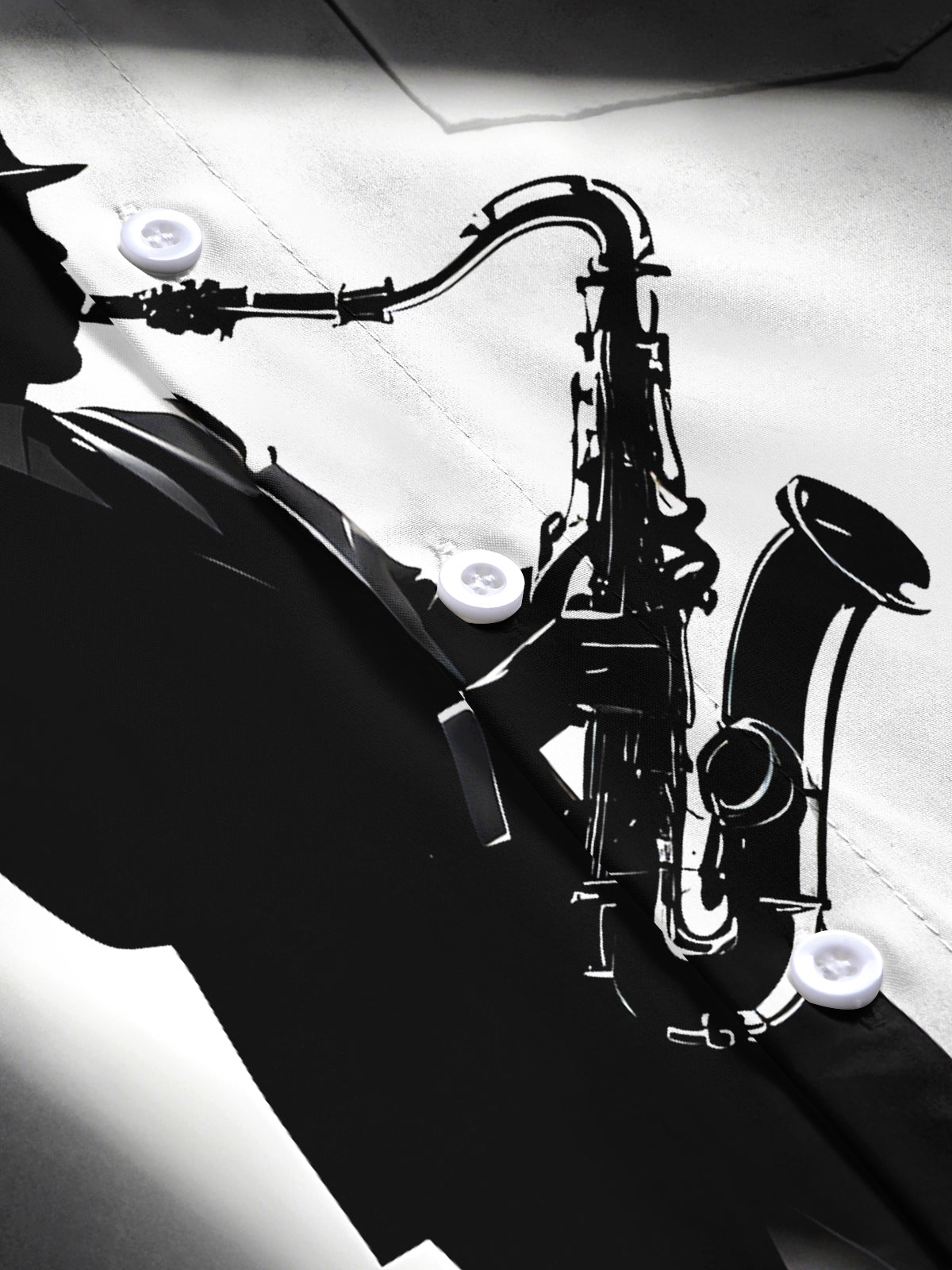 Saxophone Performance Men's Pocket Short Sleeve Shirts