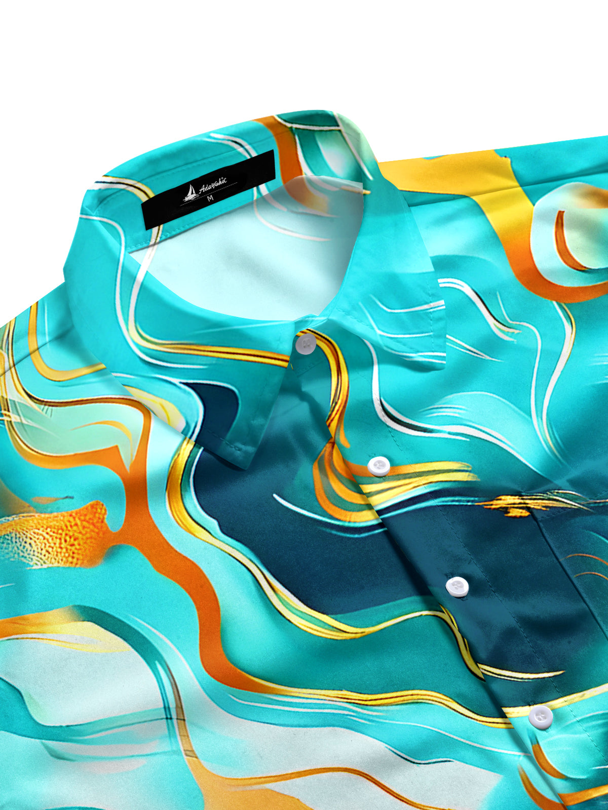 Abstract Men's Pocket Short Sleeve Shirts