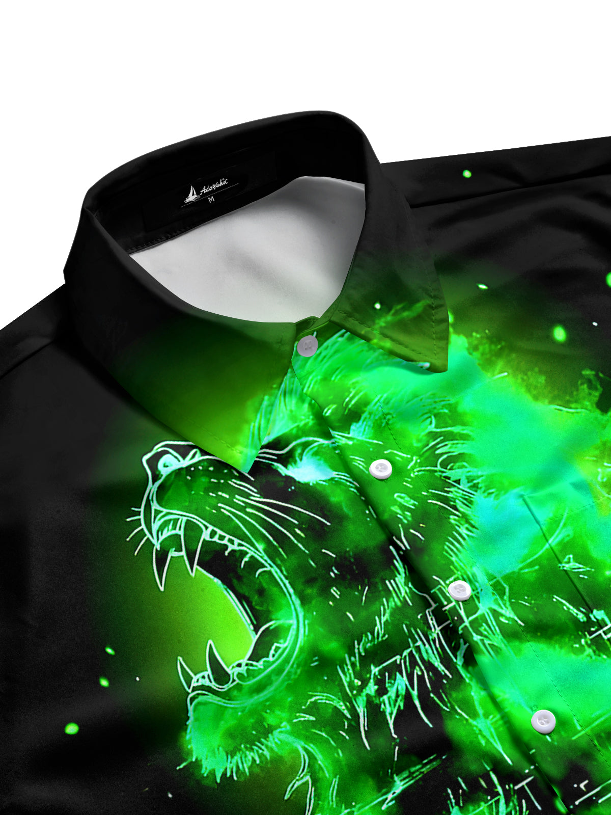 Animals Lion Men's Pocket Short Sleeve Shirts