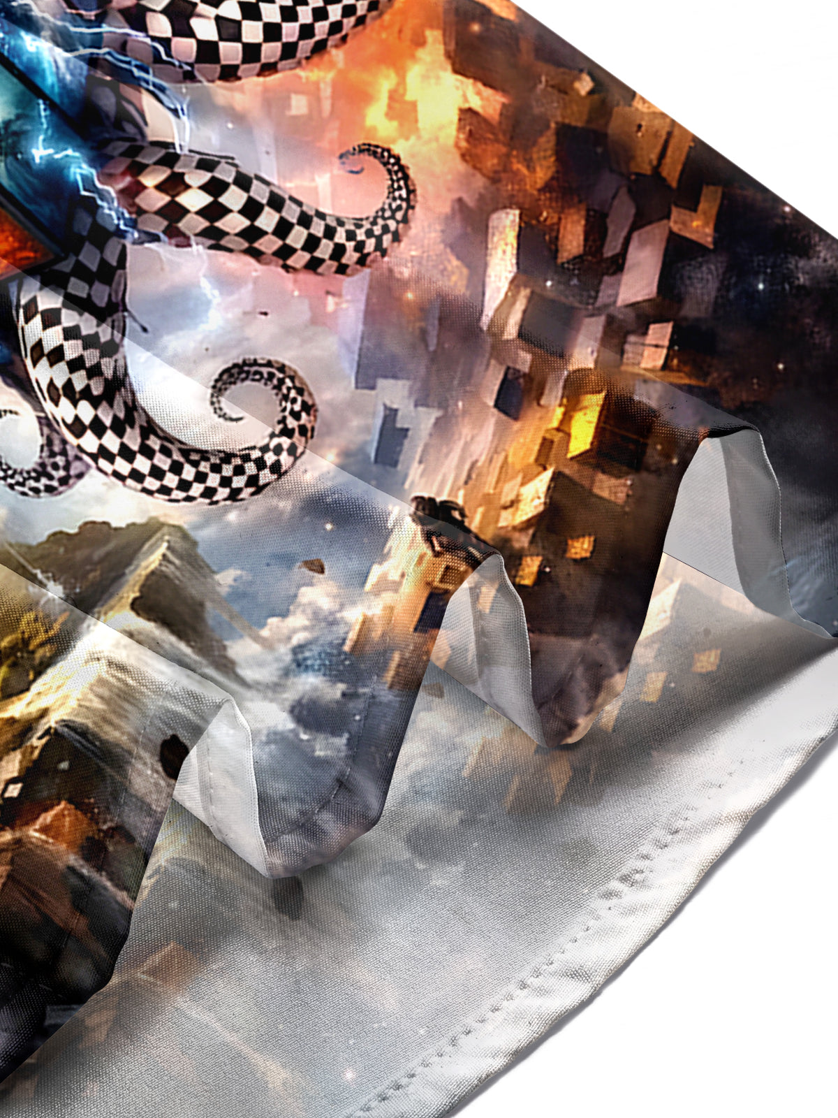 Octopus Rubik's Cube Men's Pocket Short Sleeve Shirts