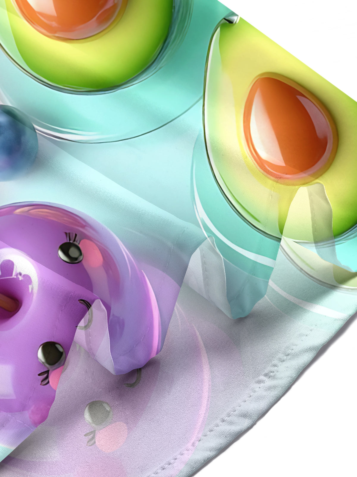 Fruit Print Men's Pocket Short Sleeve Shirts