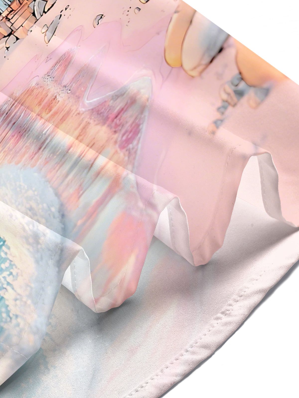 Beach House Print Men's Pocket Short Sleeve Shirts