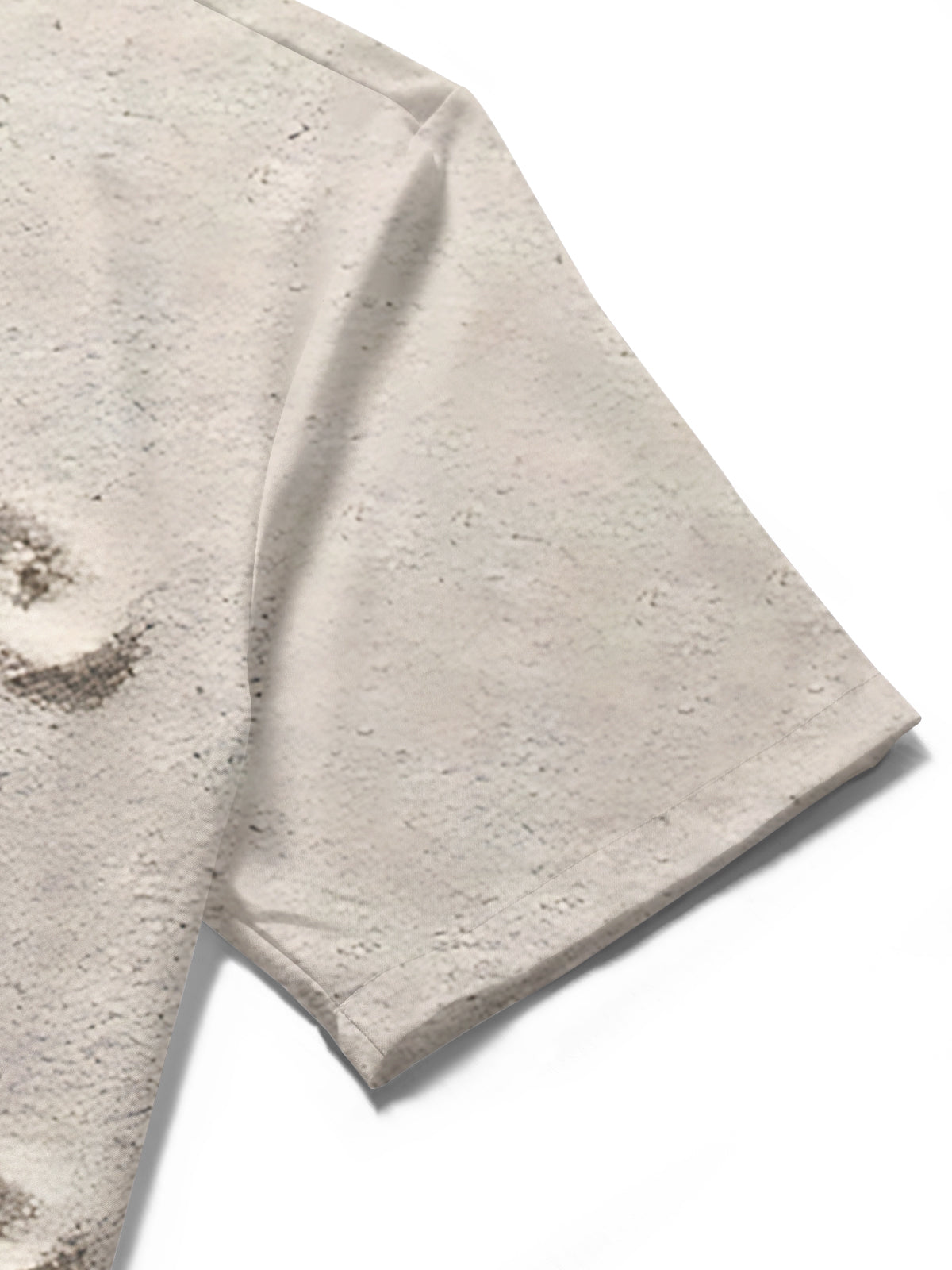 Beach Shell Palm Tree Print Men's Pocket Short Sleeve Shirts