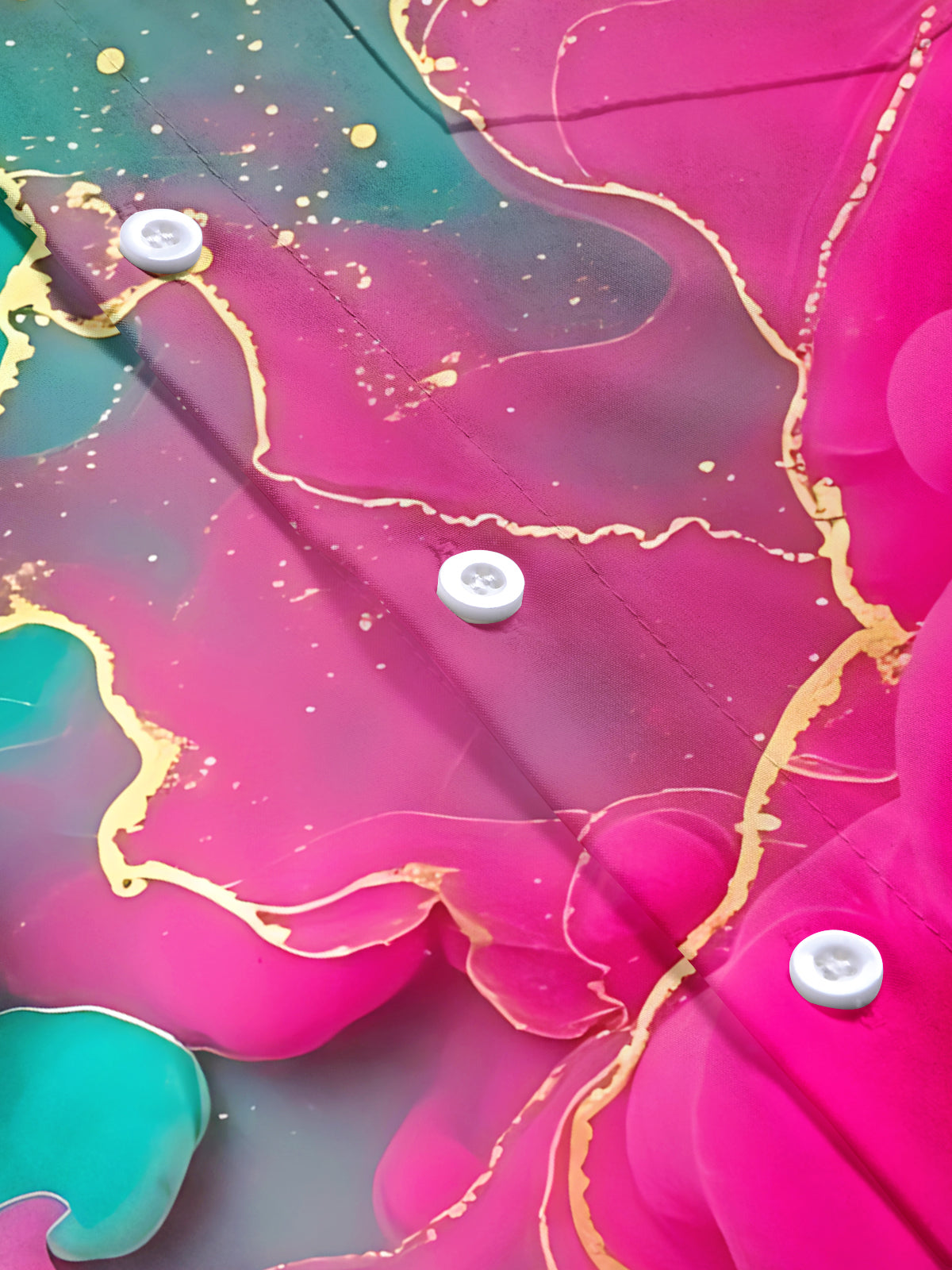 Abstract Print Men's Pocket Short Sleeve Shirts