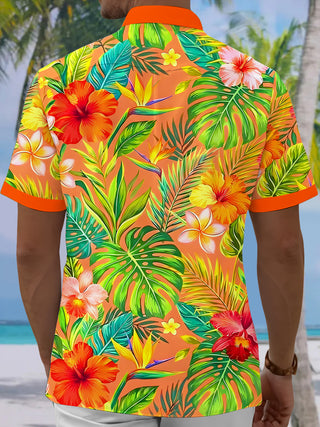 men's aloha shirt back view