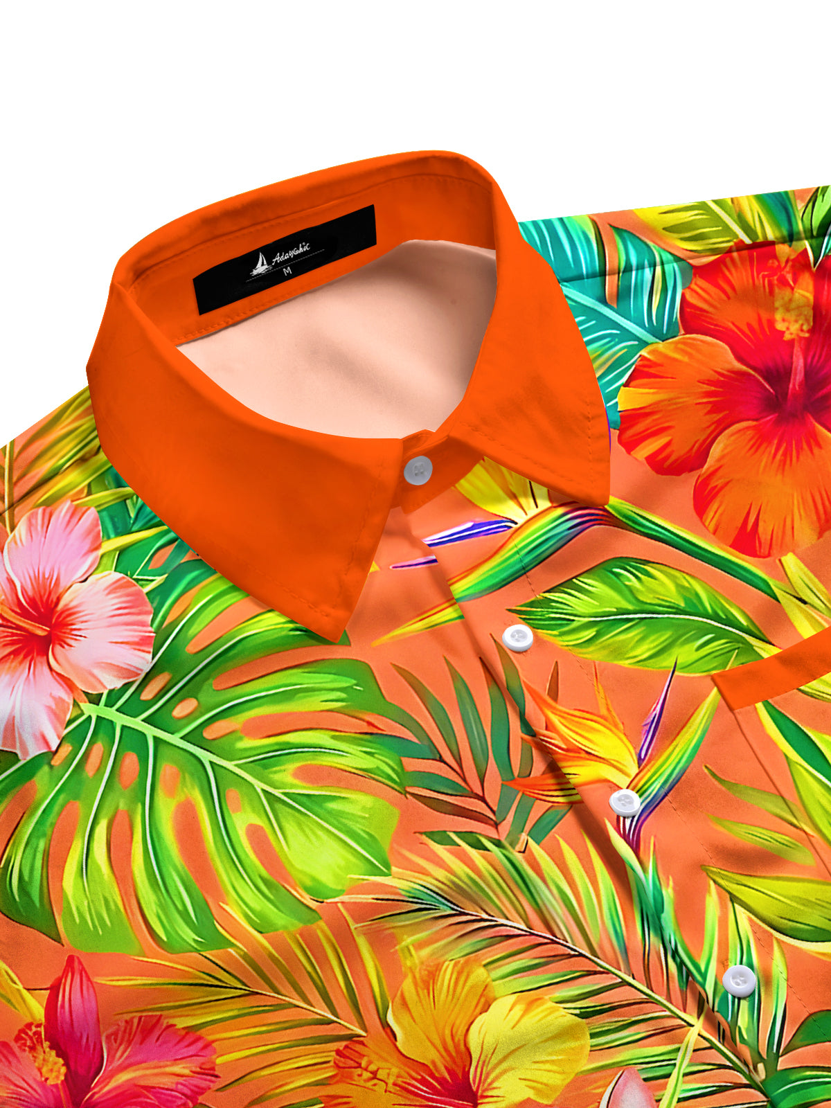 men's tropical shirt side view