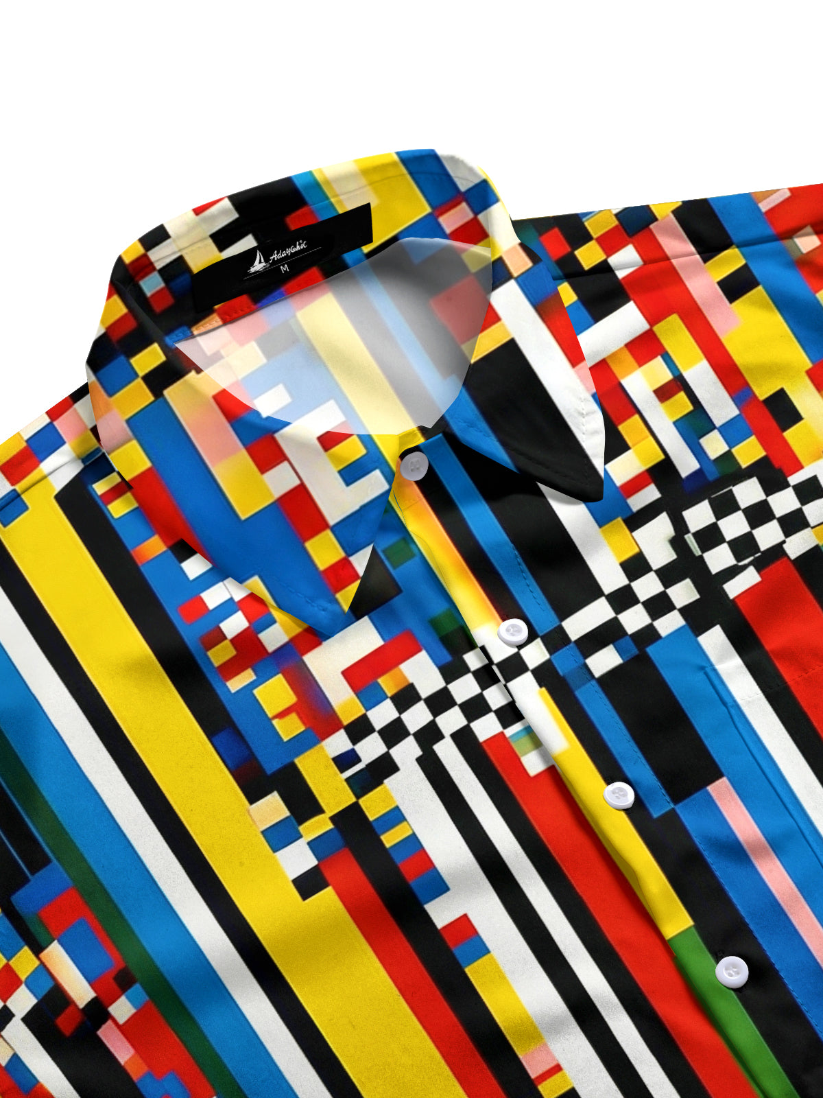 Geometry Men's Pocket Short Sleeve Shirts