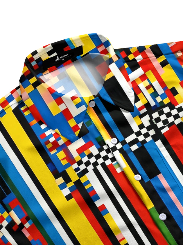 men's short sleeve shirt side view