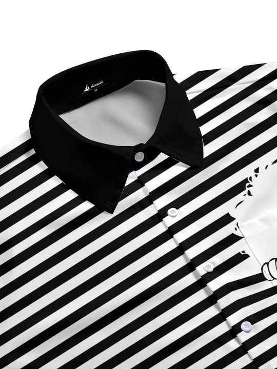 men's short sleeve shirt side view