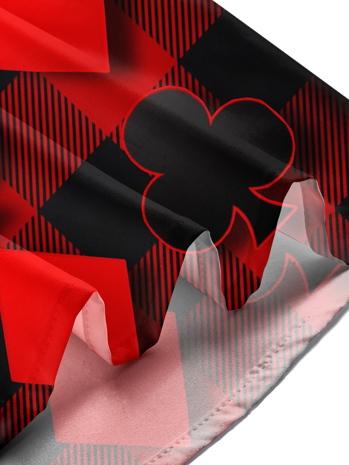 Poker Print Men's Pocket Short Sleeve Shirts