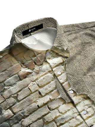 men's short sleeve shirt side view