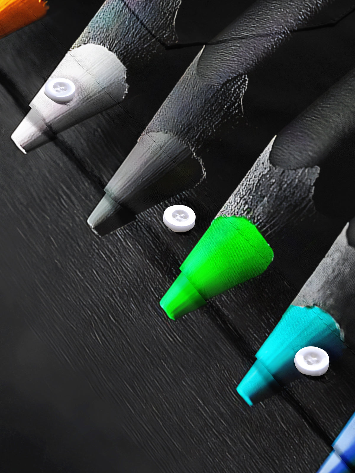 Brush Print Men's Pocket Short Sleeve Shirts