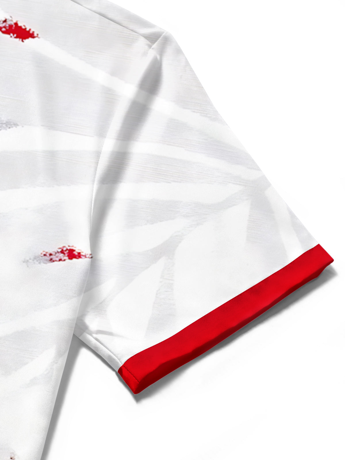 Leaf Print Men's Pocket Short Sleeve Shirts