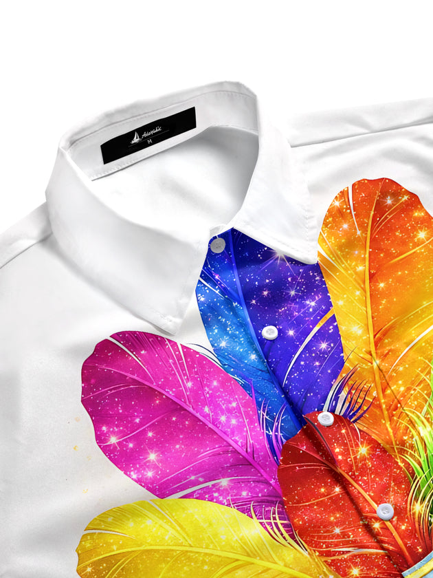 men's short sleeve shirt side view