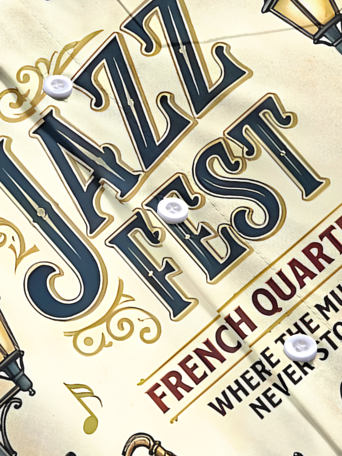 Music Jazz Men's Pocket Short Sleeve Shirts