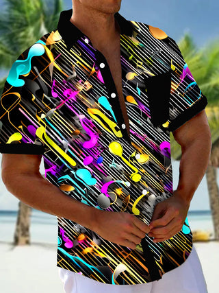 men's tie dye shirt front view