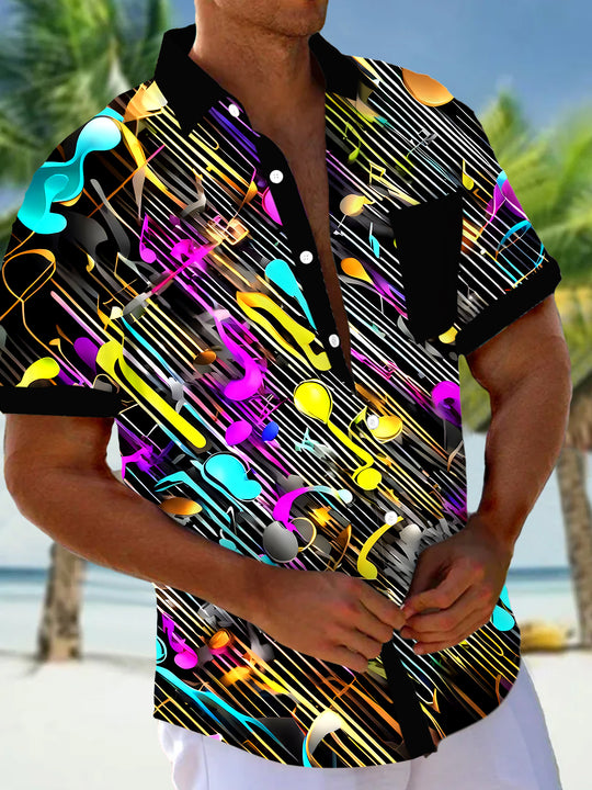 men's tie dye shirt front view