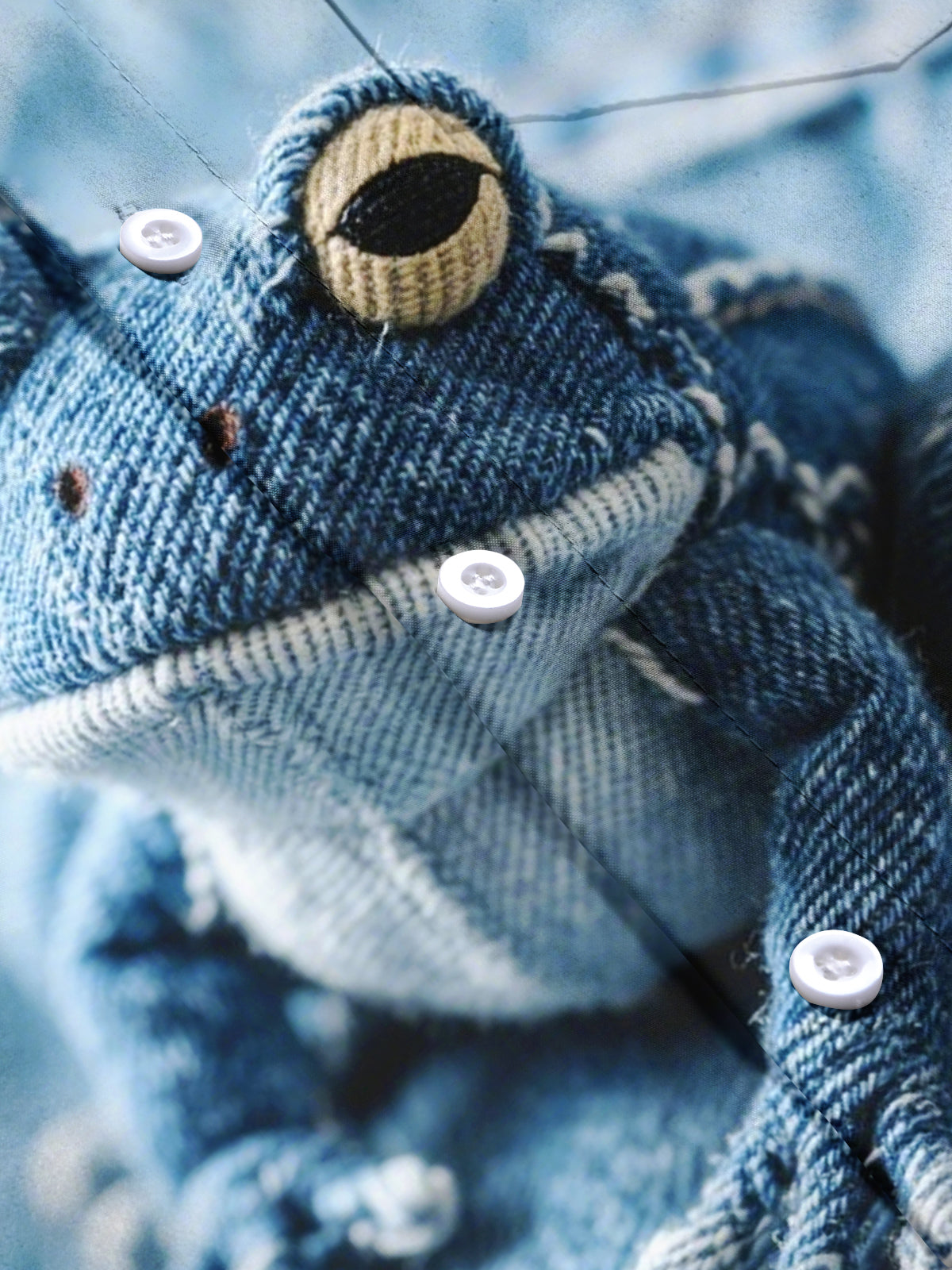 Frog Print Men's Pocket Short Sleeve Shirts