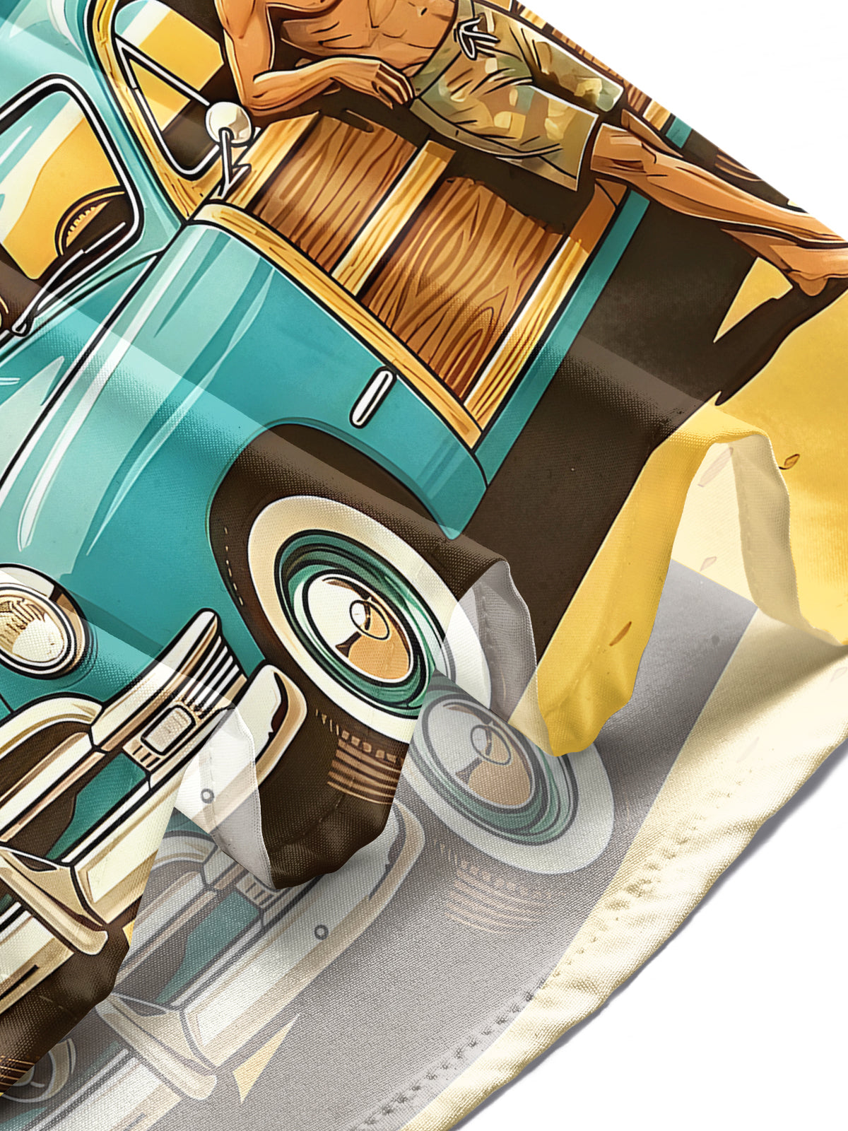 Hawaiian Car Men's Pocket Short Sleeve Shirts