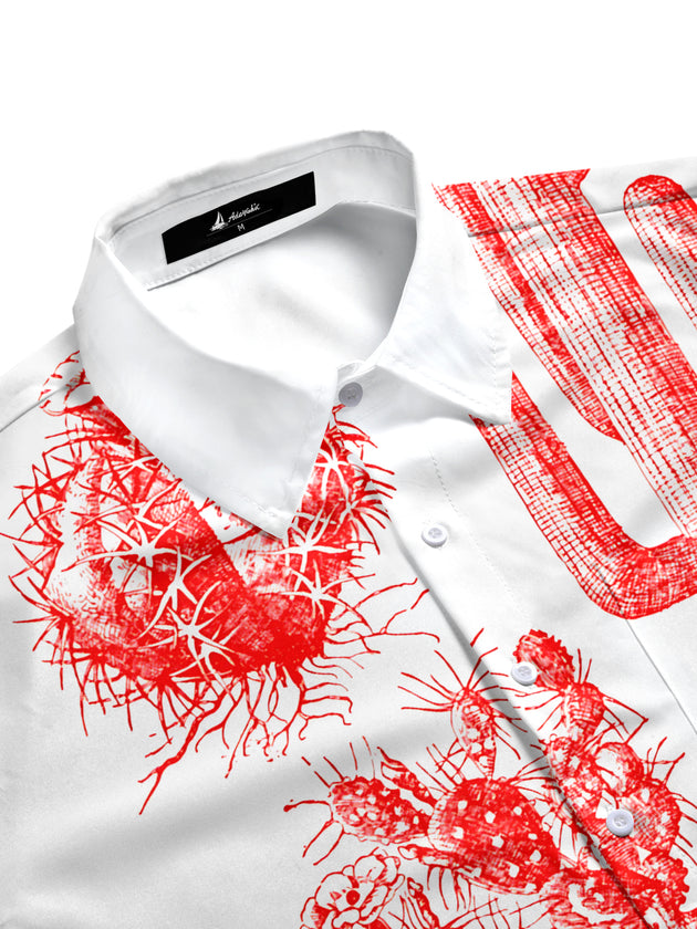men's southwestern pattern shirt side view