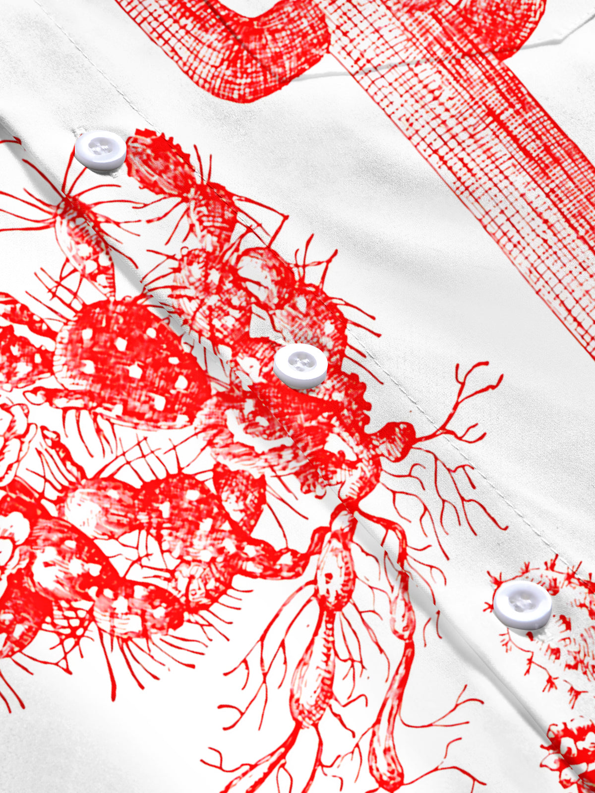 Cactus Print Men's Pocket Short Sleeve Shirts