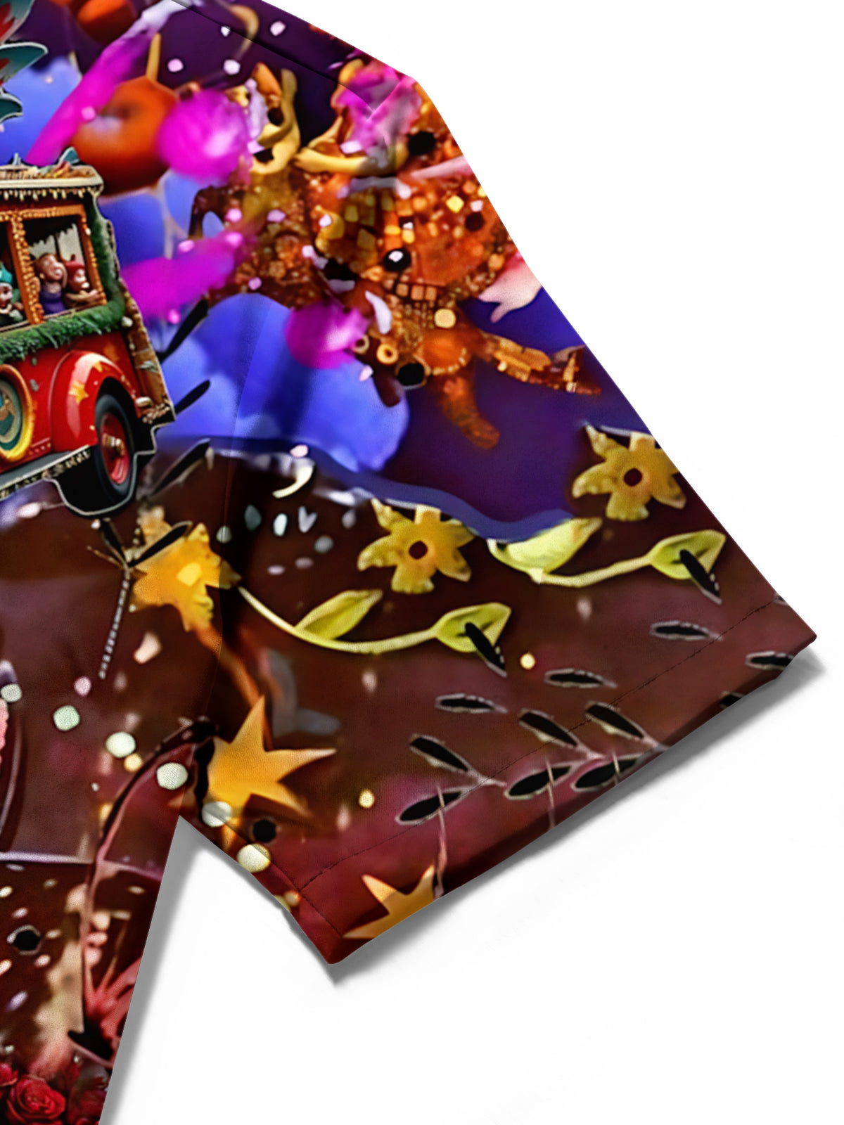 Car Art Print Men's Pocket Short Sleeve Shirts