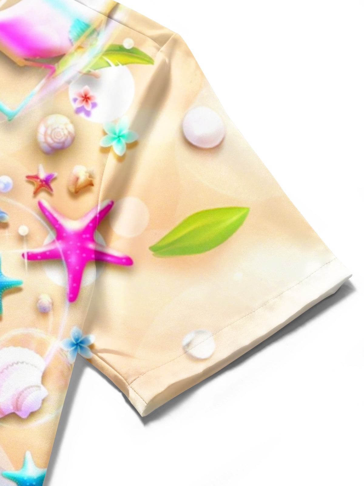 Hawaii Beach Flamingo Print Men's Pocket Short Sleeve Shirts